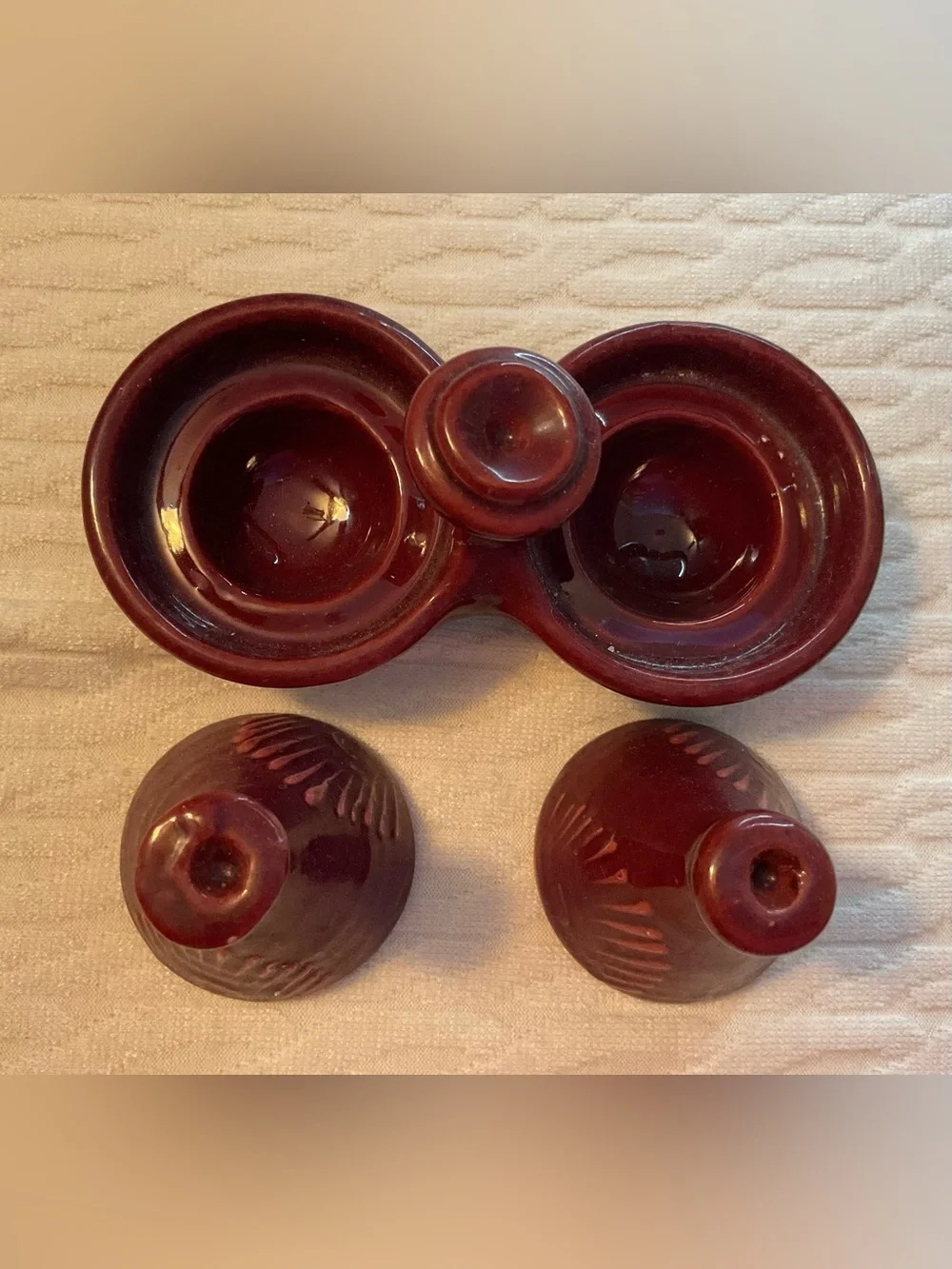 Moroccan Spice Holder Mini Tagine Ceramic Salt And Pepper Shakers Container Set